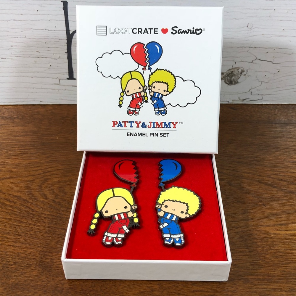 Patty and Jimmy 2 Piece Pin Set New